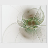 Soft and tenderderness Fraktal Fantasy Blume Geschenkpapier (Flach)