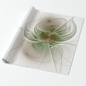 Soft and tenderderness Fraktal Fantasy Blume Geschenkpapier (Ungerollt)