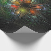 Soft and tenderderness Fraktal Fantasy Blume Geschenkpapier (Ecke)