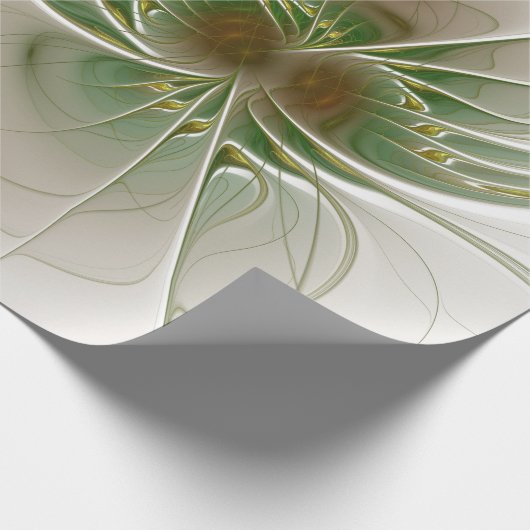 Soft and tenderderness Fraktal Fantasy Blume Geschenkpapier (Ecke)