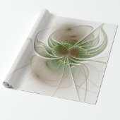 Soft and tenderderness Fraktal Fantasy Blume Geschenkpapier (Ungerollt)