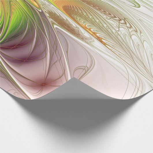 Soft and tenderderness Fraktal Fantasy Blume Geschenkpapier (Ecke)