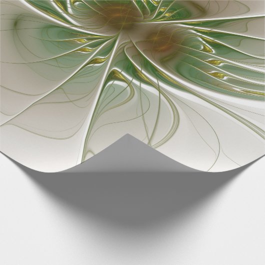 Soft and tenderderness Fraktal Fantasy Blume Geschenkpapier (Ecke)