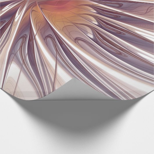 Soft and tenderderness Fraktal Fantasy Blume Geschenkpapier (Ecke)