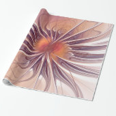 Soft and tenderderness Fraktal Fantasy Blume Geschenkpapier (Ungerollt)