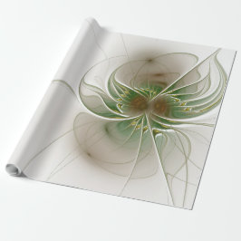 Soft and tenderderness Fraktal Fantasy Blume Geschenkpapier