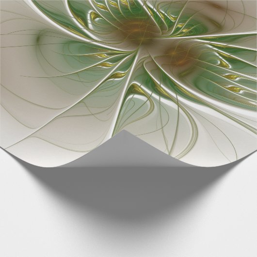 Soft and tenderderness Fraktal Fantasy Blume Geschenkpapier (Ecke)