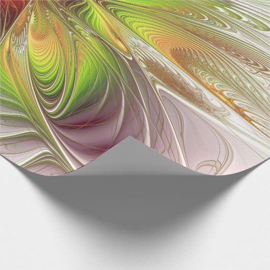 Soft and tenderderness Fraktal Fantasy Blume Geschenkpapier (Ecke)