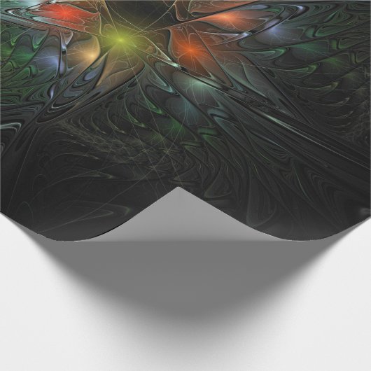 Soft and tenderderness Fraktal Fantasy Blume Geschenkpapier (Ecke)