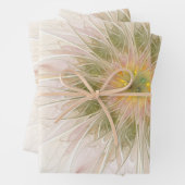 Soft and tenderderness Fraktal Fantasy Blume Geschenkpapier Set (Beispiel)