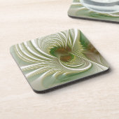 Soft and tenderderness Fraktal Fantasy Blume Getränkeuntersetzer (Linke Seite)