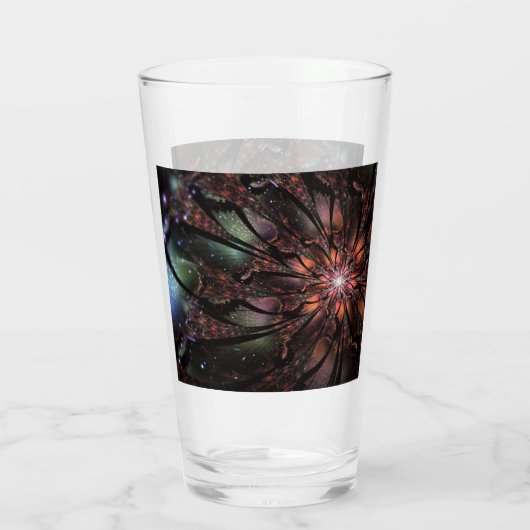 Soft and tenderderness Fraktal Fantasy Blume Glas (Rückseite)