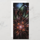 Soft and tenderderness Fraktal Fantasy Blume Hinweiskarte (Vorne/Hinten)