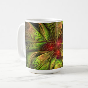 Soft and tenderderness Fraktal Fantasy Blume Kaffeetasse
