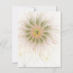 Soft and tenderderness Fraktal Fantasy Blume Karte