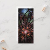 Soft and tenderderness Fraktal Fantasy Blume Karte (Vorderseite/Rückseite Beispiel)