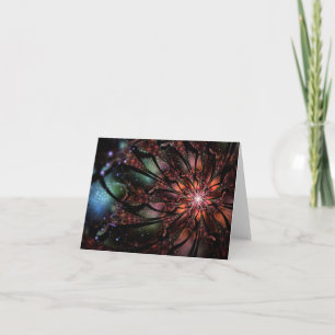 Soft and tenderderness Fraktal Fantasy Blume Karte
