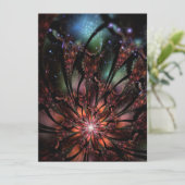 Soft and tenderderness Fraktal Fantasy Blume Karte (Stehend Vorderseite)