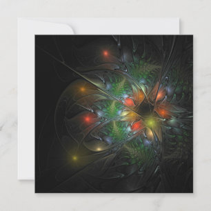 Soft and tenderderness Fraktal Fantasy Blume Karte