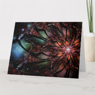 Soft and tenderderness Fraktal Fantasy Blume Karte