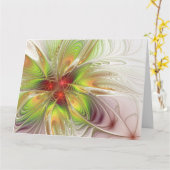 Soft and tenderderness Fraktal Fantasy Blume Karte (Gelbe Blume)