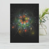 Soft and tenderderness Fraktal Fantasy Blume Karte (Stehend Vorderseite)