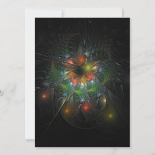 Soft and tenderderness Fraktal Fantasy Blume Karte