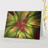 Soft and tenderderness Fraktal Fantasy Blume Karte (Gelbe Blume)