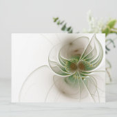 Soft and tenderderness Fraktal Fantasy Blume Karte (Stehend Vorderseite)
