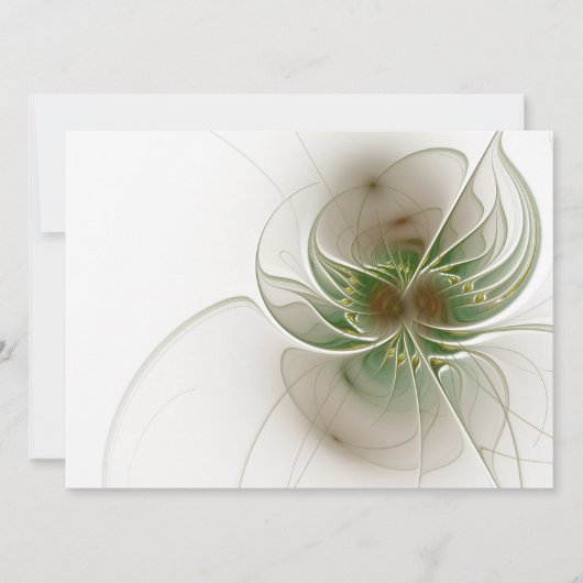 Soft and tenderderness Fraktal Fantasy Blume Karte (Vorderseite)