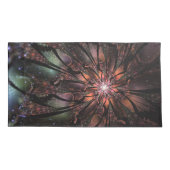 Soft and tenderderness Fraktal Fantasy Blume Kissenbezug (Rückseite-Links)