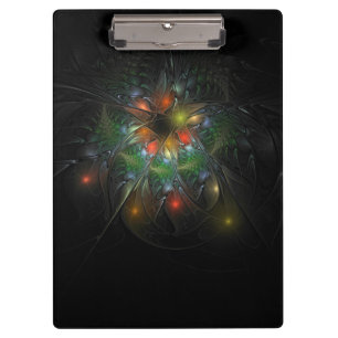 Soft and tenderderness Fraktal Fantasy Blume Klemmbrett