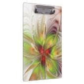 Soft and tenderderness Fraktal Fantasy Blume Klemmbrett (Rechts)