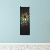 Soft and tenderderness Fraktal Fantasy Blume Leinwanddruck (Insitu (Holzboden))