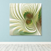 Soft and tenderderness Fraktal Fantasy Blume Leinwanddruck (Insitu (Holzboden))