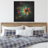 Soft and tenderderness Fraktal Fantasy Blume Leinwanddruck (Insitu (Schlafzimmer))