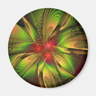 Soft and tenderderness Fraktal Fantasy Blume Magnet