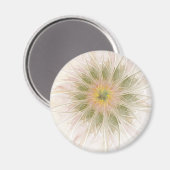 Soft and tenderderness Fraktal Fantasy Blume Magnet (Vorderseite/Rückseite)