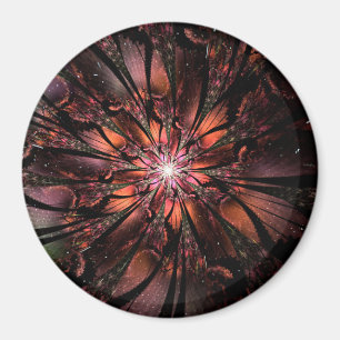 Soft and tenderderness Fraktal Fantasy Blume Magnet