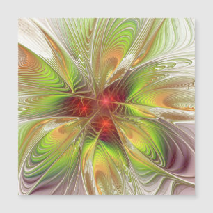 Soft and tenderderness Fraktal Fantasy Blume Magnetkarte