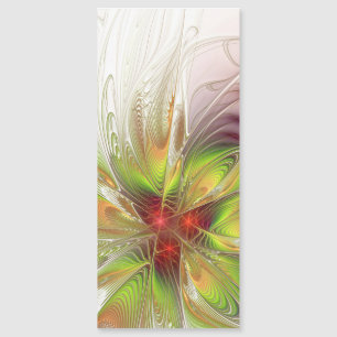 Soft and tenderderness Fraktal Fantasy Blume Magnetkarte