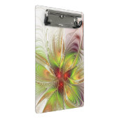 Soft and tenderderness Fraktal Fantasy Blume Mini Klemmbrett (Schrägansicht)