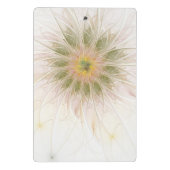 Soft and tenderderness Fraktal Fantasy Blume Mini Klemmbrett (Rückseite)