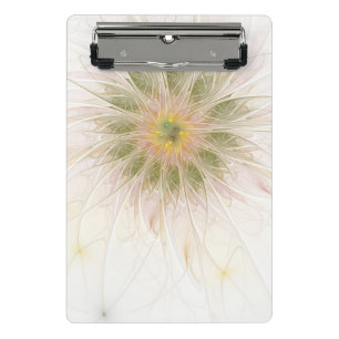 Soft and tenderderness Fraktal Fantasy Blume Mini Klemmbrett