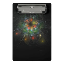 Soft and tenderderness Fraktal Fantasy Blume Mini Klemmbrett