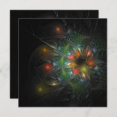 Soft and tenderderness Fraktal Fantasy Blume Mitteilungskarte (Vorne/Hinten)