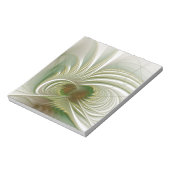 Soft and tenderderness Fraktal Fantasy Blume Notizblock (Rotiert)