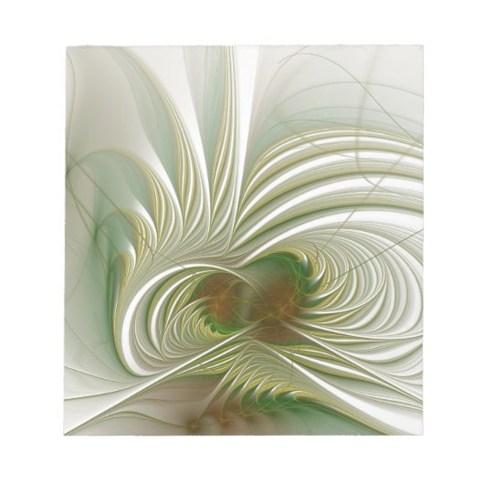 Soft and tenderderness Fraktal Fantasy Blume Notizblock (Vorderseite)