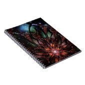 Soft and tenderderness Fraktal Fantasy Blume Notizblock (Rechte Seite)