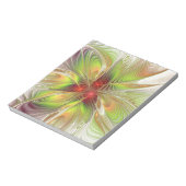Soft and tenderderness Fraktal Fantasy Blume Notizblock (Rotiert)